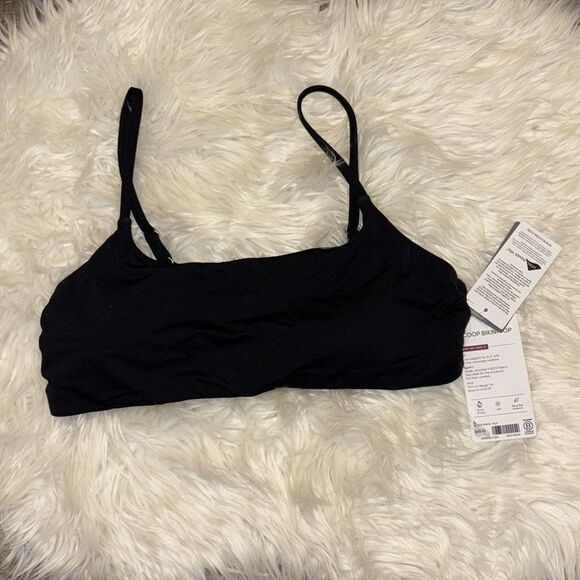 ✨Athleta Scoop Bikini Top in Black, NWT - Picture 2 of 9